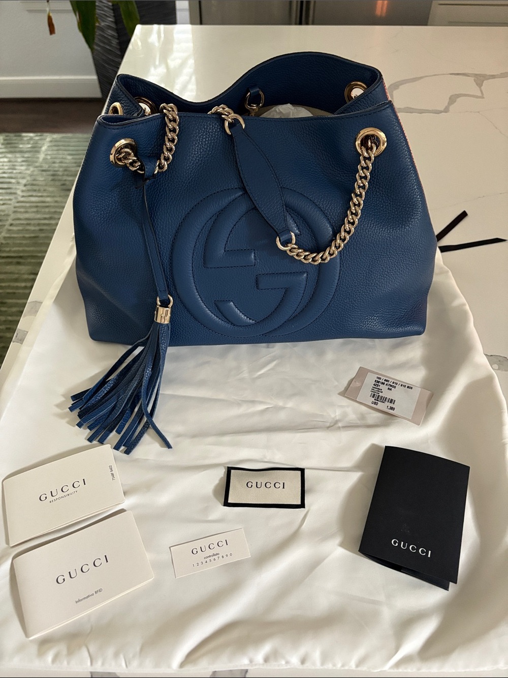 Gucci Soho Disco Shoulder Bag - Blue